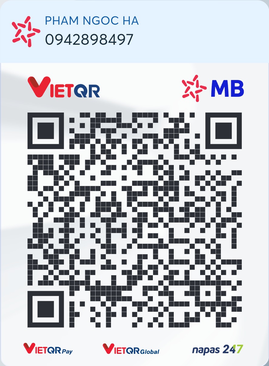 Mã QR chuyển khoản MB Bank của chú rể Phạm Ngọc Hà